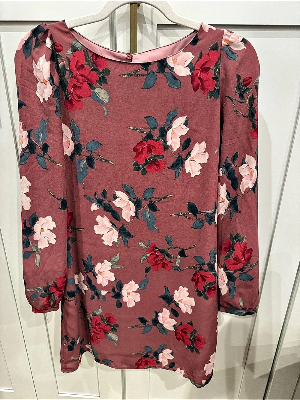 Lulu's Floral Mini Dress in Pink Size XS Like New